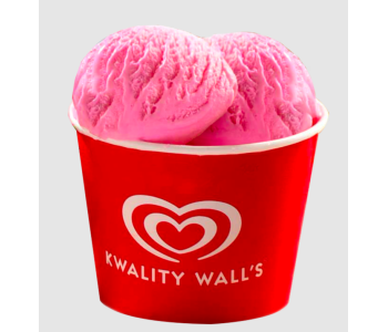 KWALITY WALLS STRAWBERRY SUNDAE ICE CREAM CUP